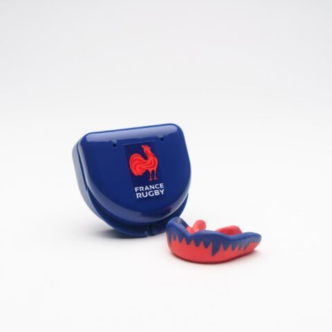 Gilbert Rugby Gilbert France Synergie Viper Mouthguard - Size: Junior - Country Colours