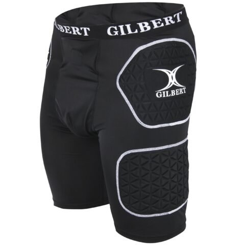 Gilbert Rugby Gilbert Protective Shorts - Junior - Size: Small Junior - Black