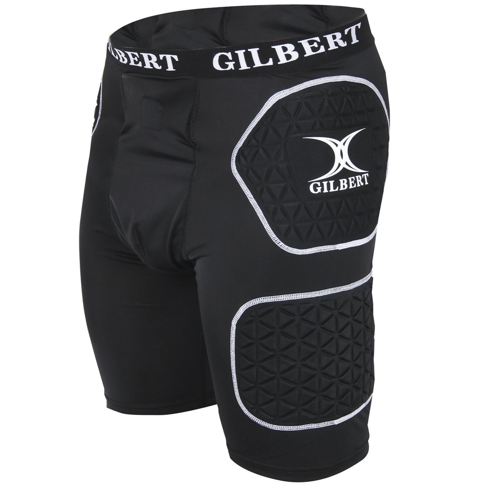 Gilbert Rugby Gilbert Protective Shorts - Senior - Size: Small - Black