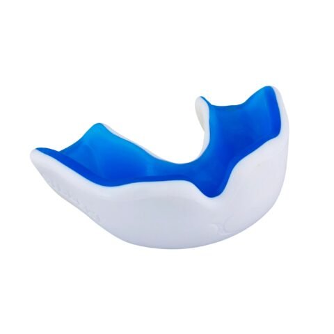 Gilbert Rugby Gilbert X Gel Plus Mouthguard - Size: Junior - White/Blue