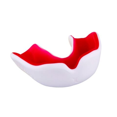 Gilbert Rugby Gilbert X Gel Plus Mouthguard - Size: Junior - White/Green